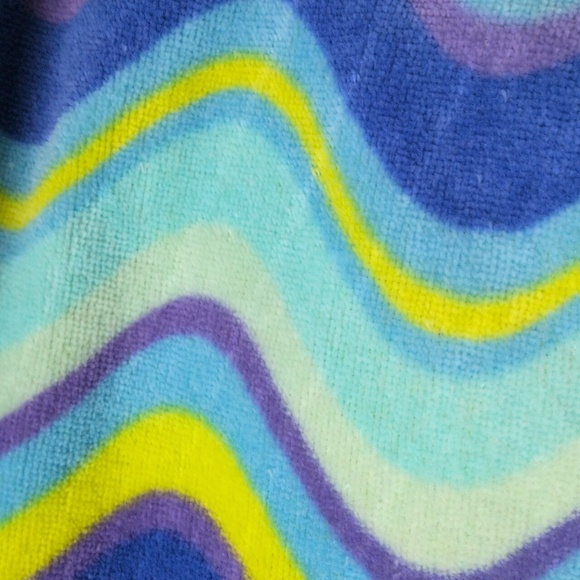 Vintage Terrisol Waves Terry Cloth Beach Blanket - Picture 9 of 10